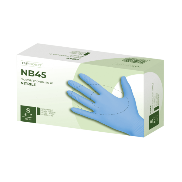 guanti monouso in nitrile nb45